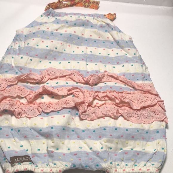 Girls Matilda Jane spring popcorn knit romper jumpsuit - Picture 7 of 13